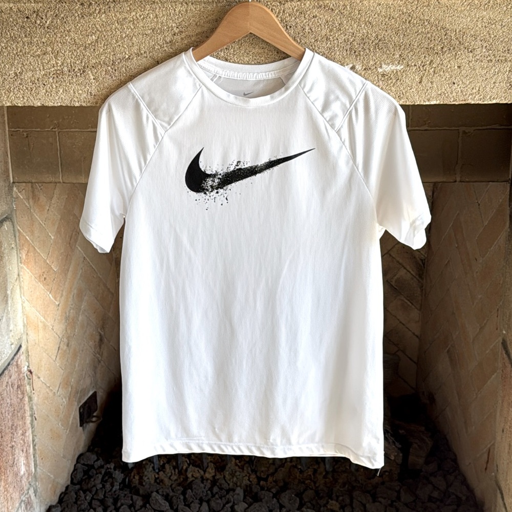 Boys White Nike DriFit